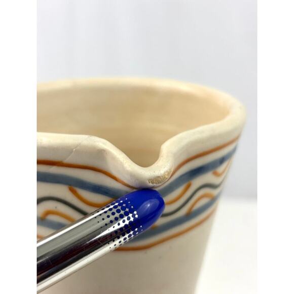 VTG Handmade Spanish Talavera Chacón Pitcher Pottery Spain - Picture 9 of 11